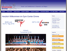 Tablet Screenshot of gym-center-emme.ch